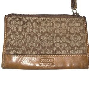 Coach Mini C Coin Canvas Wallet